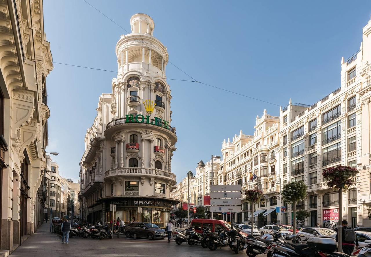 마드리드 M&F Gran Via 3 Hab 아파트 외부 사진