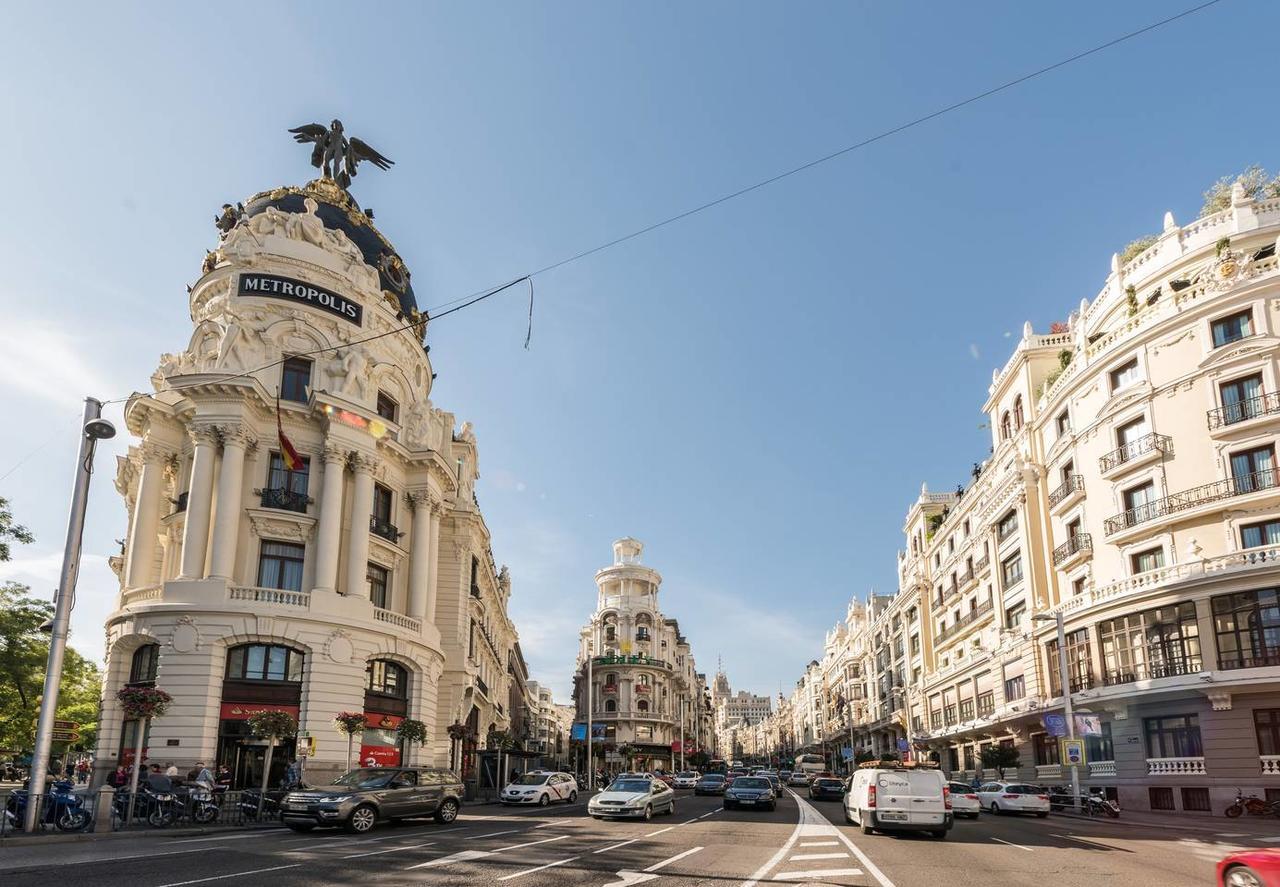 마드리드 M&F Gran Via 3 Hab 아파트 외부 사진
